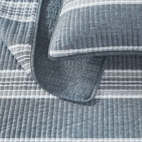 Orchard Road Heathered Stripe 3-pcs Comforter Set - King. Home Office Garden | HOG-HomeOfficeGarden | online marketplace