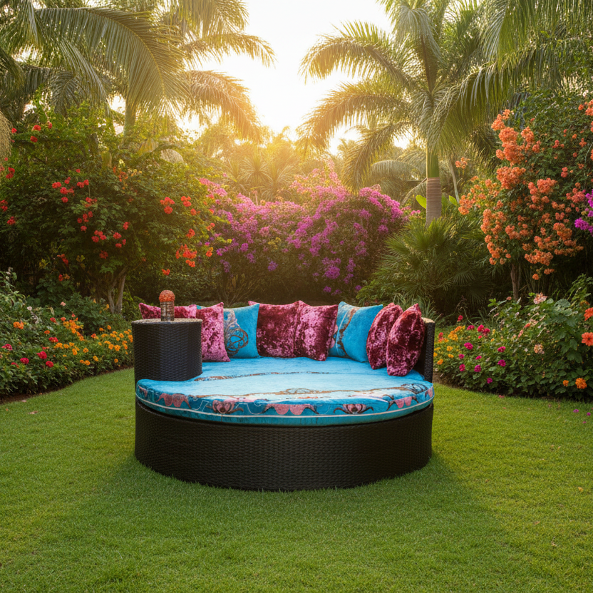Ita gbangba Daybed / Moon Bed