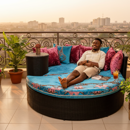 Ita gbangba Daybed / Moon Bed