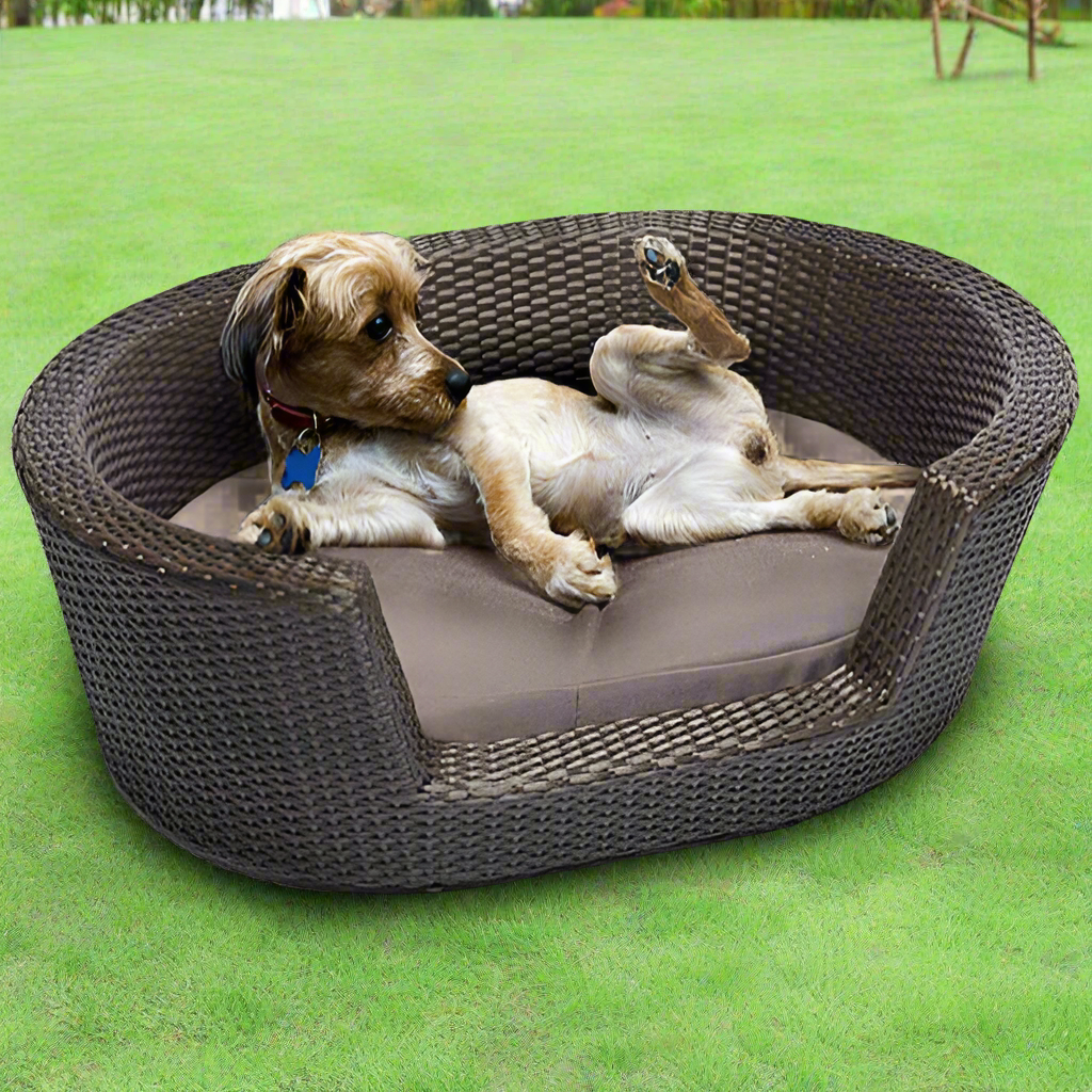 Outdoor Furniture Wicker Dog Basket