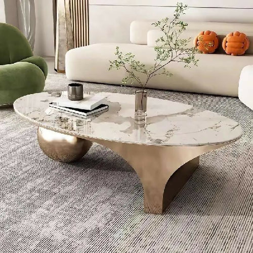 Oval Marble Coffee Table @ HOG