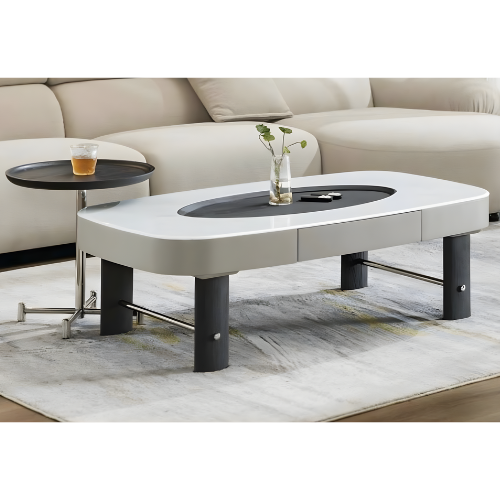 Oval Modern Coffee Table with Dual-Tone Design @HOG - Home, Office, Garden, Online Marketplace