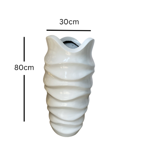 Periwinkle Fiberglass Vase. @HOG - Home Office Garden Online Marketplace