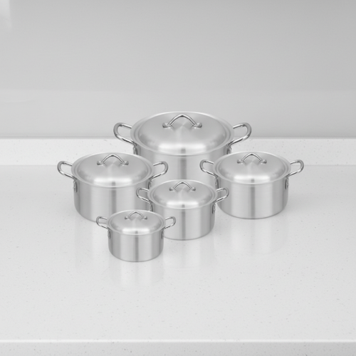 Prima 10 Pcs Royal Aluminum Cookware Set - 18cm, 20cm, 22cm, 24cm And 26cm @HOG - Home, Office, Garden, Online Marketplace
