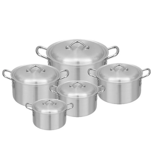 Prima 10 Pcs Royal Aluminum Cookware Set - 18cm, 20cm, 22cm, 24cm And 26cm @HOG - Home, Office, Garden, Online Marketplace

