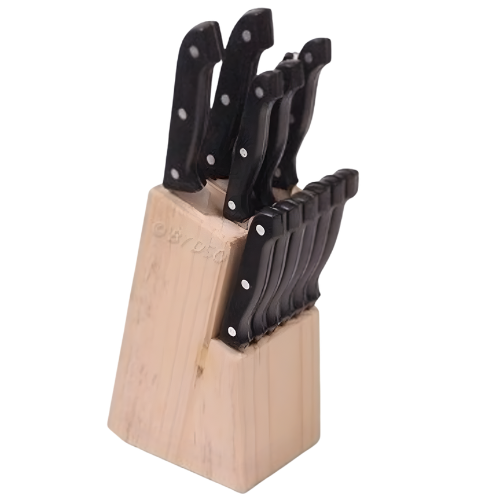 Prima 13piece Knife Set with Wooden Block @HOG - Home, Office, Garden, Online Marketplace
