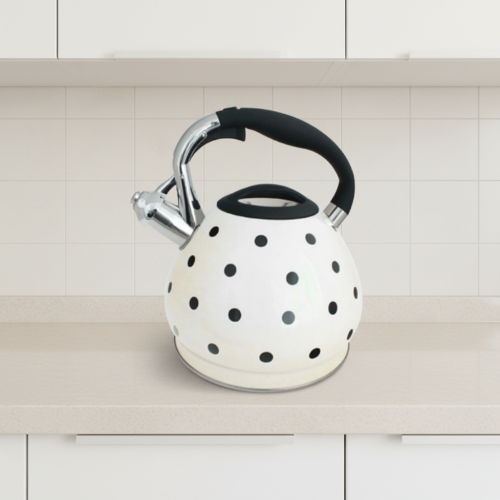 Prima Whistling Kettle Dotted Black
 @HOG - Home, Office, Garden, Online Marketplace

