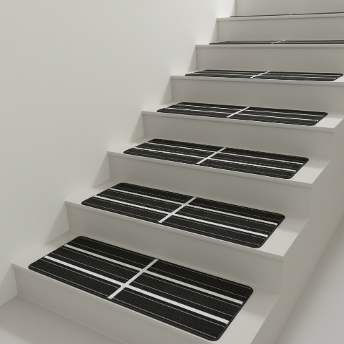 Purrugs Peel & Stick 15pc Self-adhesive Carpet Stair Rugs 8" X 30" @HOG - Home, Office, Garden, Online Marketplace

