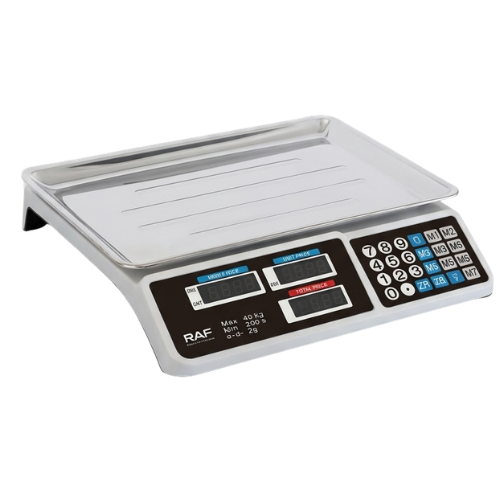 RAF Kitchen Scale 40kg High-Precision Scale with Waterproof Design & Easy Price Calculation 
