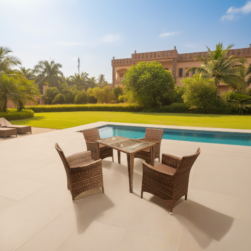 Rattan Garden Lounger 4 Seater