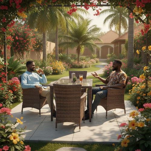 Rattan Garden Lounger 4 Seater
