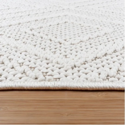 Regent Area Rug Collection Indoor Comfy Weave Area Rug - Mallory Cream - 9 Ft X 12 Ft @HOG - Home, Office, Garden, Online Marketplace
