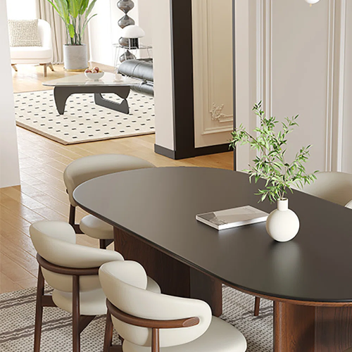 Retro Oval Plank Dining Table Set @HOG - Home Office Garden Online Marketplace