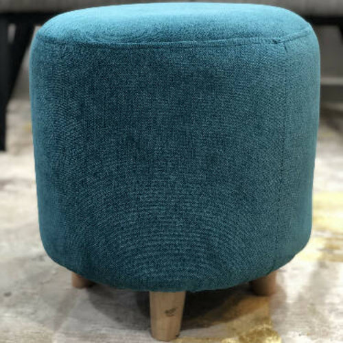 Round Pouf with Wooden Legs @HOG - Home Office Garden Online Marketplace