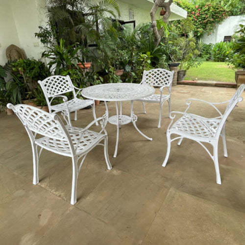 Rustic Patio Set (White) @HOG - Home Office Garden Online Marketplace