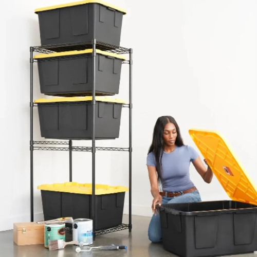Saferacks Storage Bin Rack- 5 Tote Capacity @HOG - Home, Office, Garden, Online Marketplace
