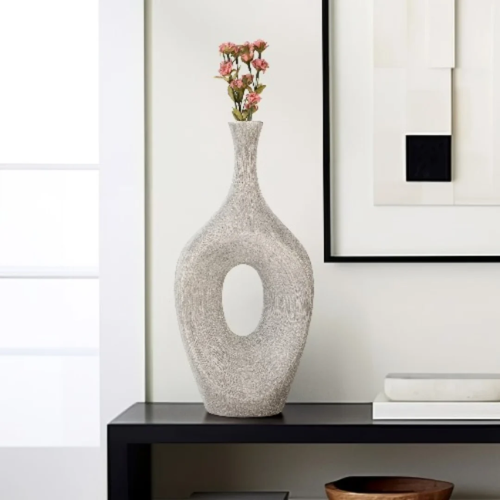Sagebrook Textured Modern Stoneware Vase - 19" @HOG - Home, Office, Garden, Online Marketplace

