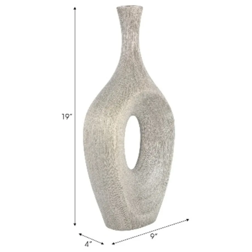 Sagebrook Textured Modern Stoneware Vase - 19" @HOG - Home, Office, Garden, Online Marketplace
