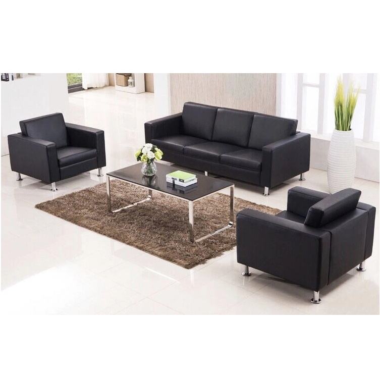 5-Seater Faux Leather Office Reception Sofa Set