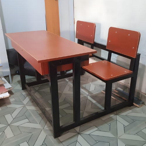 Secondary School Double Seater Desk and Bench Set @HOG - Home, Office, Garden, Online Marketplace
