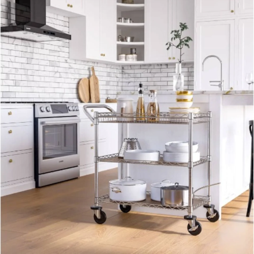 Seville 3-tier Nsf Utility Cart With Shelf Liners @HOG - Home, Office, Garden, Online Marketplace

