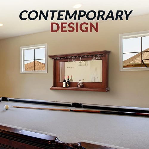 Seville Back Bar Mirror Walnut. @HOG - Home Office Garden Online Marketplace