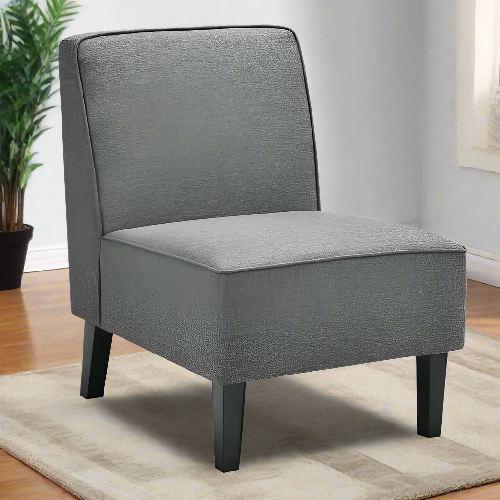 Single Fabric Modern Armless Accent Sofa Chair. @HOG - Home Office Garden Online Marketplace