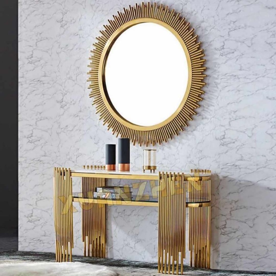 Modern Mirror With Console