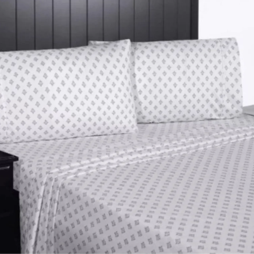 South Point Home Fashions Microfiber - 6 Pcs Sheet Set- Gray Medallion @HOG - Home, Office, Garden, Online Marketplace

