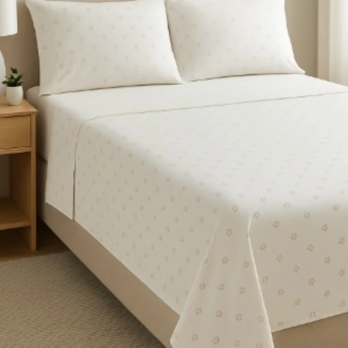 South Point Home Fashions Microfiber 6 Pcs Sheet Set- Dots Linen  @HOG - Home, Office, Garden, Online Marketplace

