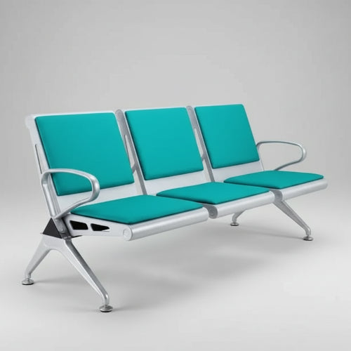 Stainless Steel Bench with Fibre Cushion - Green @HOG - Home Office Garden Online Marketplace