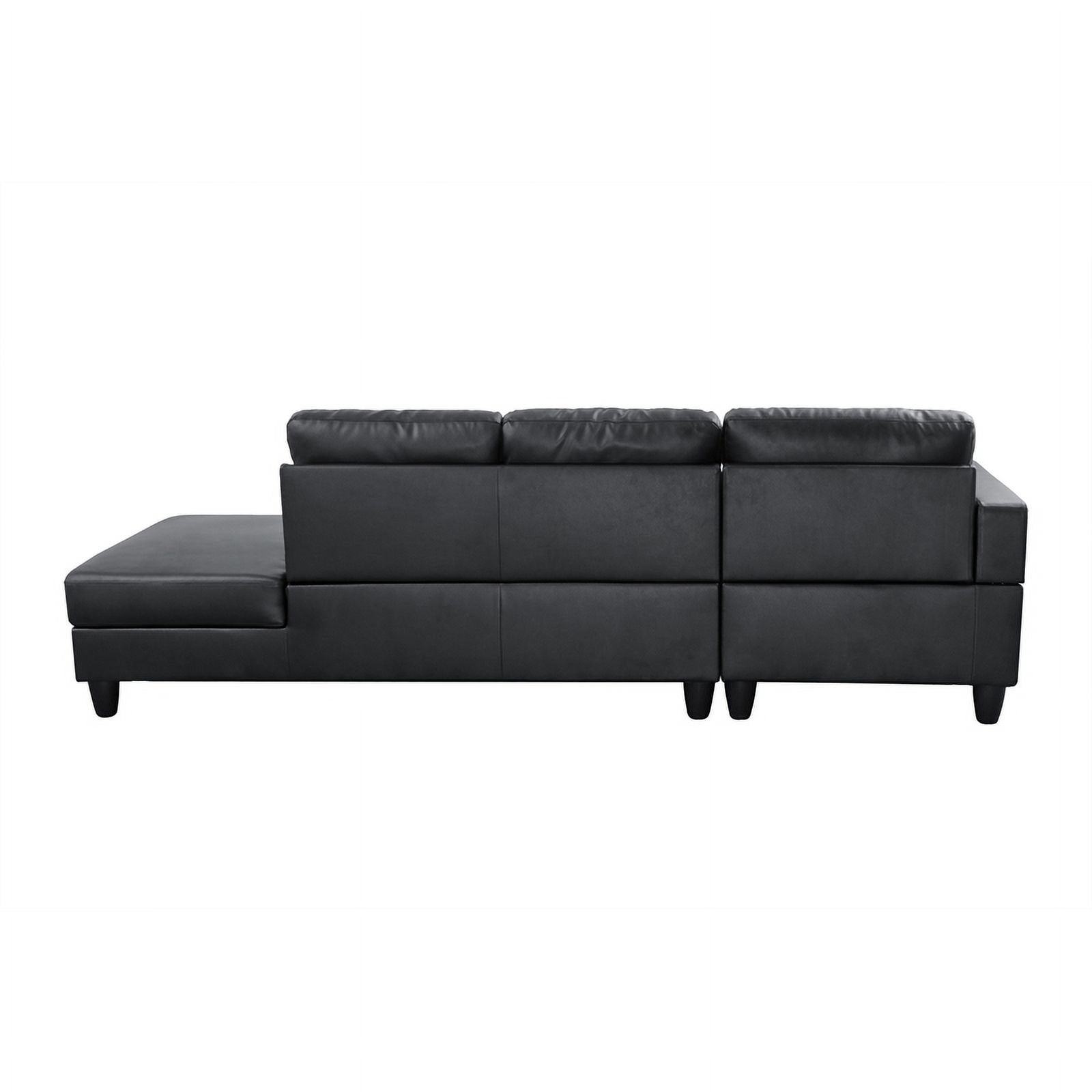 Starhome L Shaped Black Faux Leather