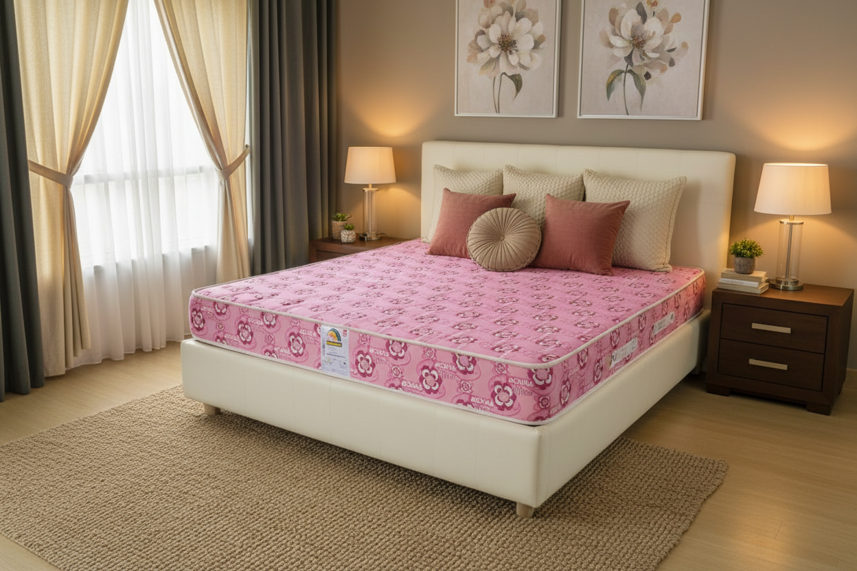 Super Flora-758418 Mouka Mattress- L 6ft x W 5ft x H 12" (Lagos Only)