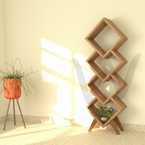 Temi Shelf (Light-Walnut)  Home Office Garden | HOG-Home Office Garden | online marketplace