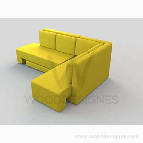 Terry Convertible Sofa (Yellow). @HOG - Home Office Garden Online Marketplace