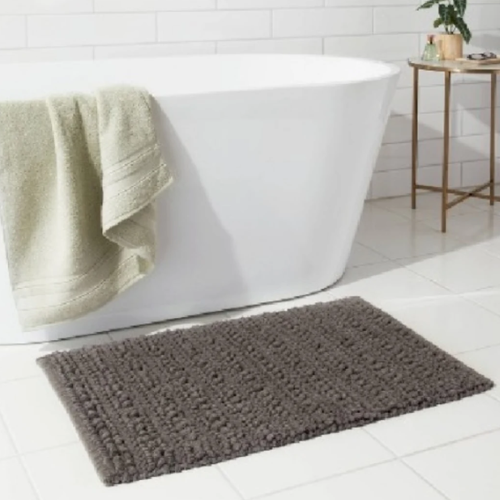 Threshold™ 1.7 Ft X 2.7 Ft Chunky Bath Rug – Radiant Gray @HOG - Home, Office, Garden, Online Marketplace

