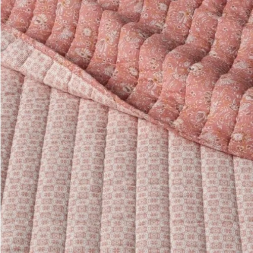 Threshold Reversible Printed Voile Paisley Quilt Rose, King - 104" X 92" @HOG - Home, Office, Garden, Online Marketplace

