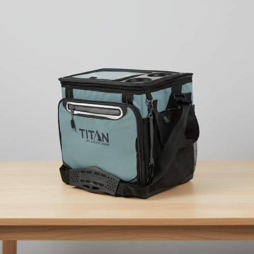 Titan Arctic Zone - Insulated Leak-proof Collapsible Cooler Bag, Holds 40 Cans, Grey @HOG - Home, Office, Garden, Online Marketplace

