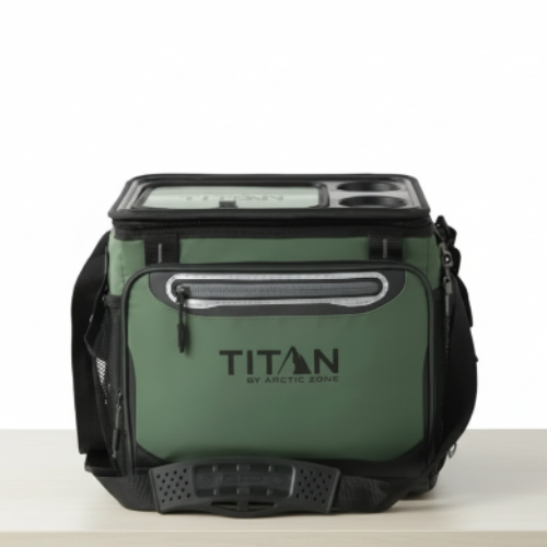 Titan Artic Zone Insulated Leak- Proof Collapsible Cooler Bag, Green @HOG - Home, Office, Garden, Online Marketplace

