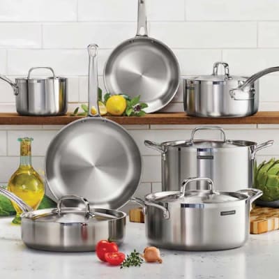 Tramontina Tri-ply Clad Stainless Steel Cookware Set - 12Pcs Home Office Garden | HOG-HomeOfficeGarden | HOG-Home.Office.Garden