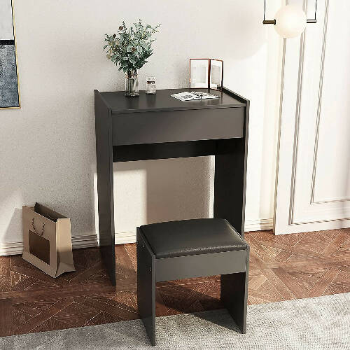 Vanity Makeup Table Set with Flip Top Mirror. @HOG - Home Office Garden Online Marketplace