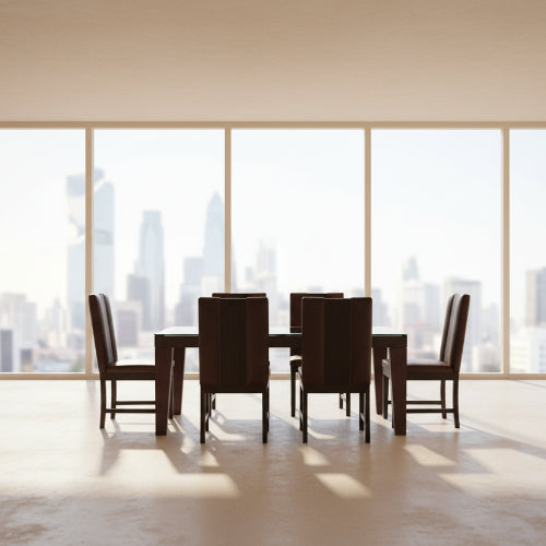 Varden Series; 6-Seater Dining Set (Dark-Brown and Red-Brown). @HOG - Home Office Garden Online Marketplace