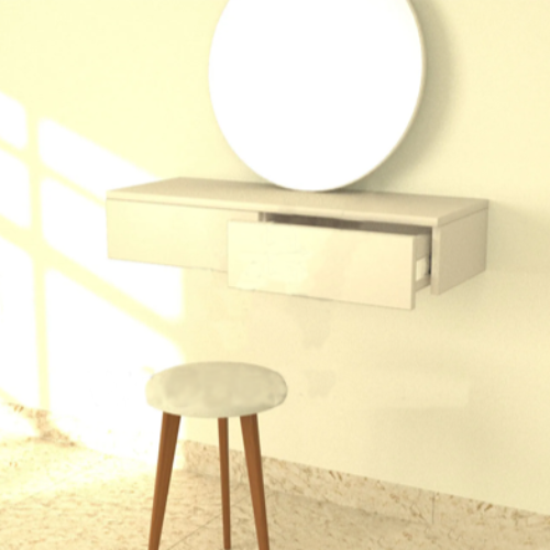  Vee Vanity Set (White). Home Office Garden | HOG-Home Office Garden | online marketplace