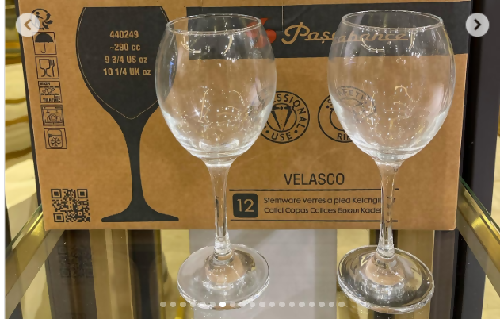 Velasco Stemware Glass (White) 290cc. @HOG - Home Office Garden Online Marketplace