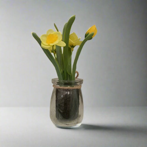 Assorted Flowers in Glass Pot