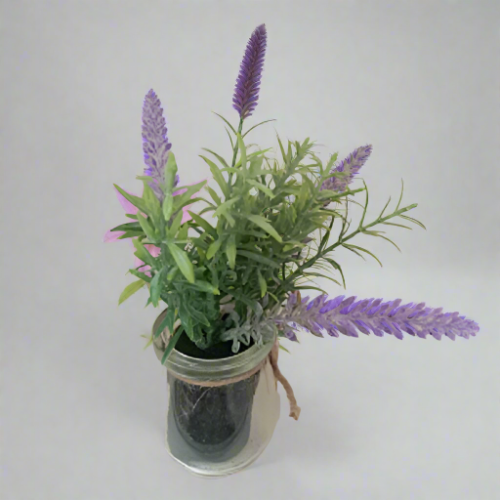 Assorted Flowers in Glass Pot