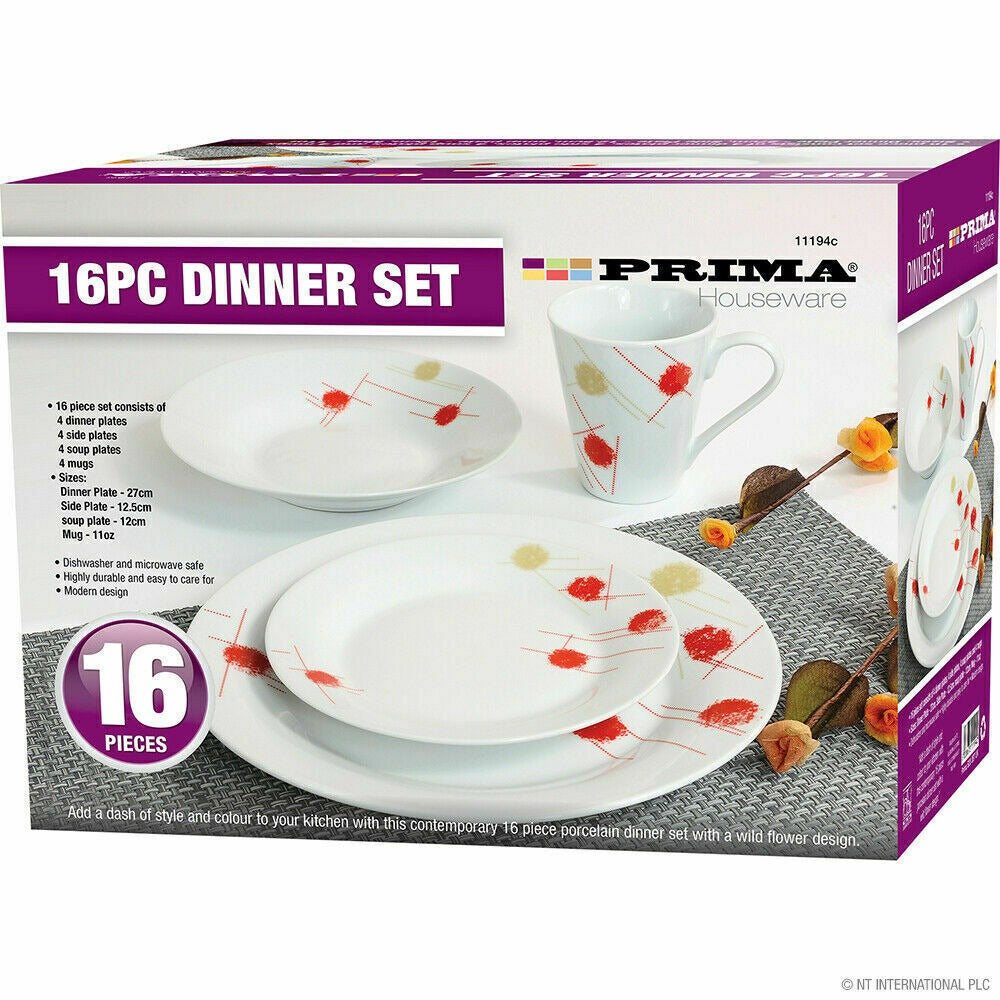 Prima Houseware Dinner Set 16 Piece. Order Now @HOG