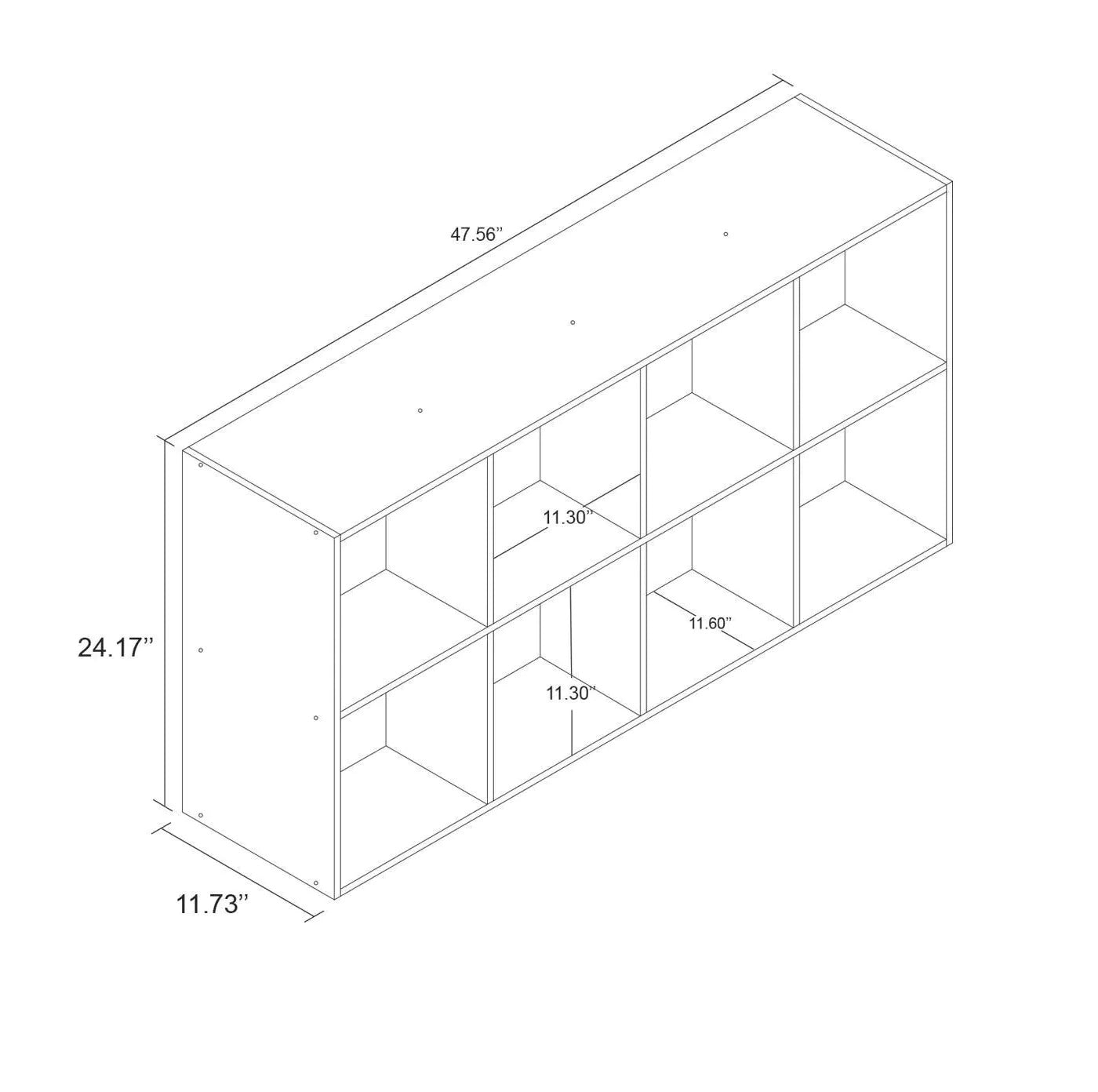 Room Essentials 8-cube Organizer Shelf Espresso - 11" Home Office Garden | HOG-HomeOfficeGarden | HOG-Home.Office.Garden