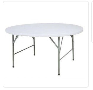 Foldable Round Seater Plastic Table