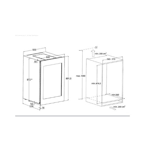 Wine Chiller 41 Bottles Capacity Black KWC112L Order Now @HOG Online Marketplace